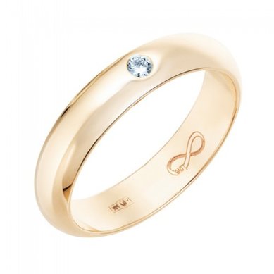 Обручальное кольцо R01-WED-00015-М13059 - Ювелирный бренд Московский ювелирный завод