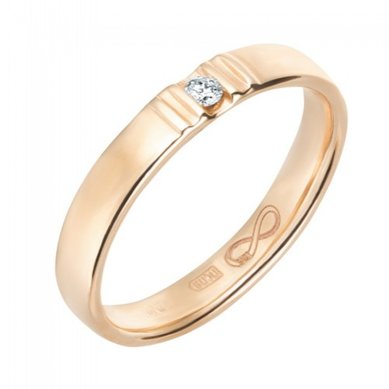 Обручальное кольцо R01-WED-00018-М13063 - Ювелирный бренд Московский ювелирный завод