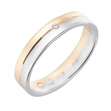 Обручальное кольцо R01-WED-00024-М13070 - Ювелирный бренд Московский ювелирный завод