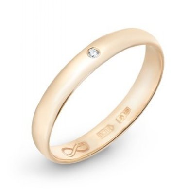 Обручальное кольцо R01-WED-00026-М13071 - Ювелирный бренд Московский ювелирный завод