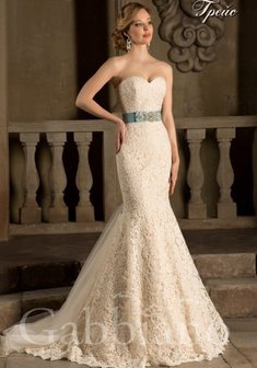 Свадебное платье В54675. Силуэт Русалка (Рыбка), длинное со шлейфом.