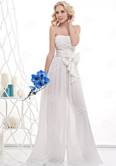 Свадебное платье В54681. А-силуэт, длинное без шлейфа.