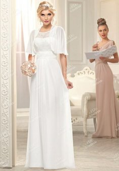 Свадебное платье В54684. В греческом стиле, длинное без шлейфа.