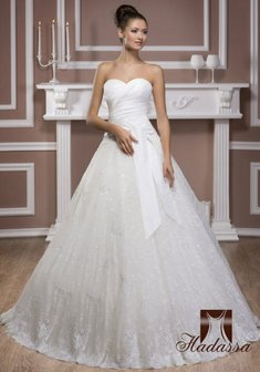 Свадебное платье C54821. А-силуэт, длинное без шлейфа.