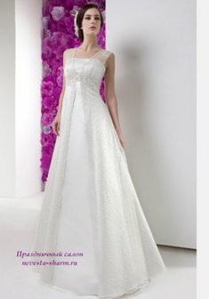 Свадебное платье А55094. В греческом стиле, длинное без шлейфа.