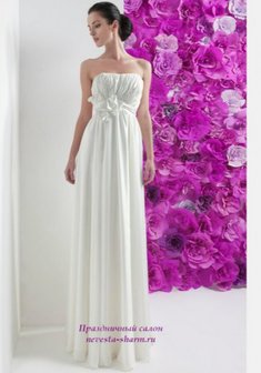 Свадебное платье А55097. В греческом стиле, длинное без шлейфа.