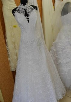 Свадебное платье С55160. А-силуэт, длинное без шлейфа.